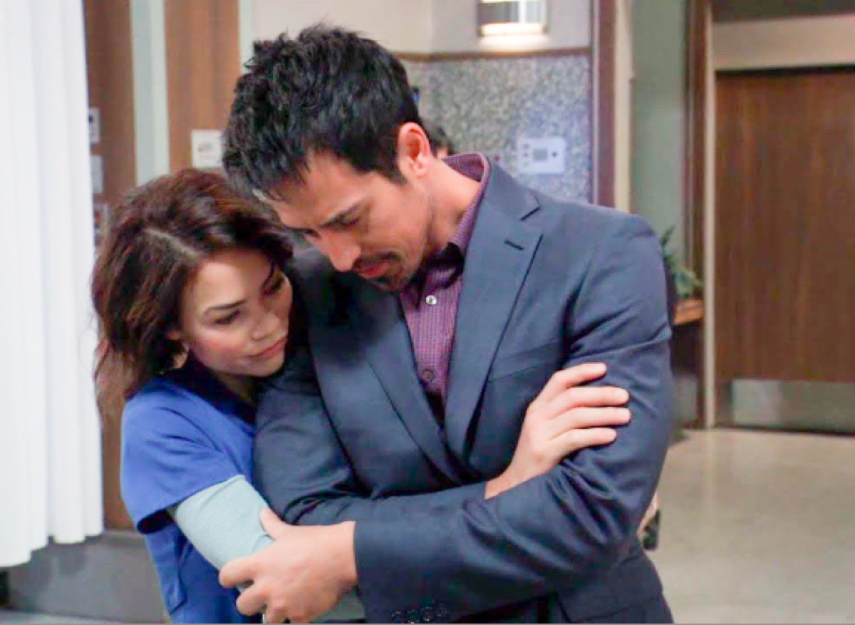 General Hospital: Elizabeth Baldwin (Rebecca Herbst) and Nikolas Cassadine (Marcus Coloma) 