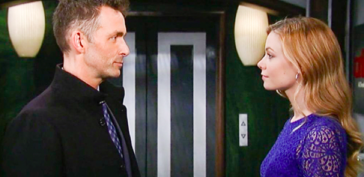 General Hospital: Nelle Benson (Chloe Lanier) and Valentin Cassadine (James Patrick Stuart) 