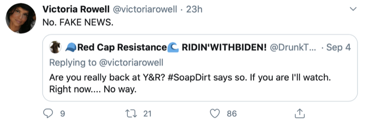 The Young And The Restless Spoilers: Victoria Rowell Responds To Y&R Return Rumor