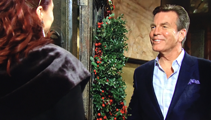 The Young and the Restless: Sally Spectra (Courtney Hope) and Jack Abbott (Peter Bergman)