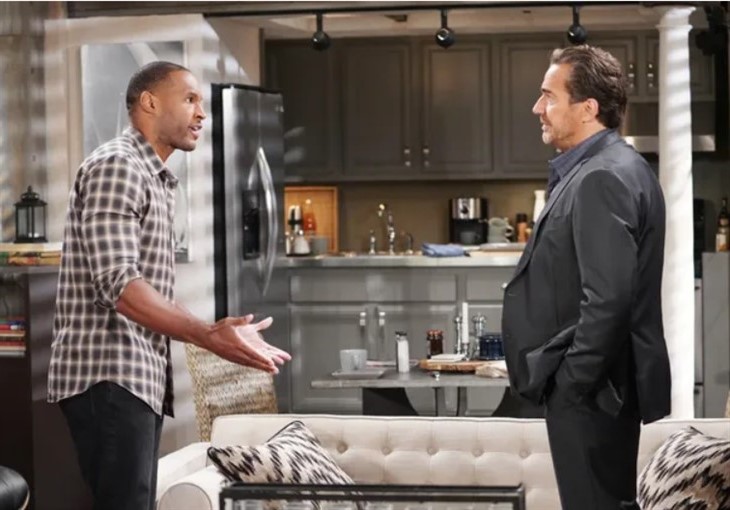 The Bold And The Beautiful: Eric Forrester (John McCook) Carter Walton (Lawrence Saint-Victor)