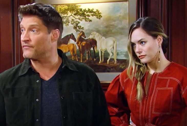 The Bold And The Beautiful" Hope Logan Spencer (Annika Noelle) Deacon Sharpe (Sean Kanan)