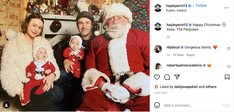 General Hospital Alum Hayley Erin Wishes Fans A Merry Christmas In A Most Adorable Way