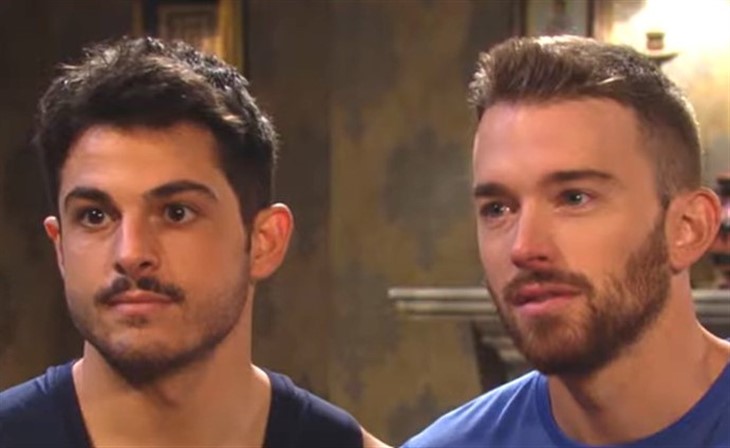 Days Of Our Live: Horton (Chandler Massey) and Sonny Kiriakis (Zach Tinker)