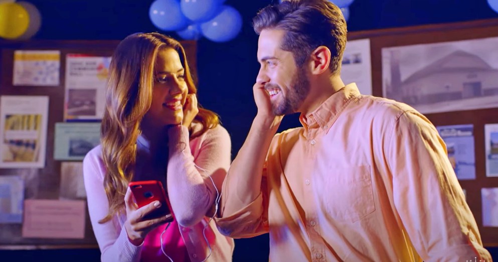 Julie Gonzalo and Chris McNally