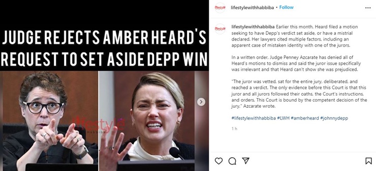 Amber Heard Gets No Slack Cut On Trial Motions