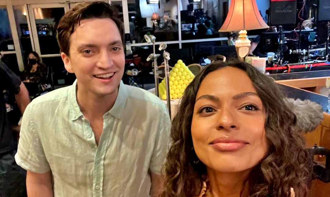 Davida Williams and Richard Harmon in Game, Set, Love on Hallmark Channel