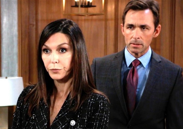 General Hospital - Anna Devane (Finola Hughes) Valentin Cassadine (James Patrick Stuart)