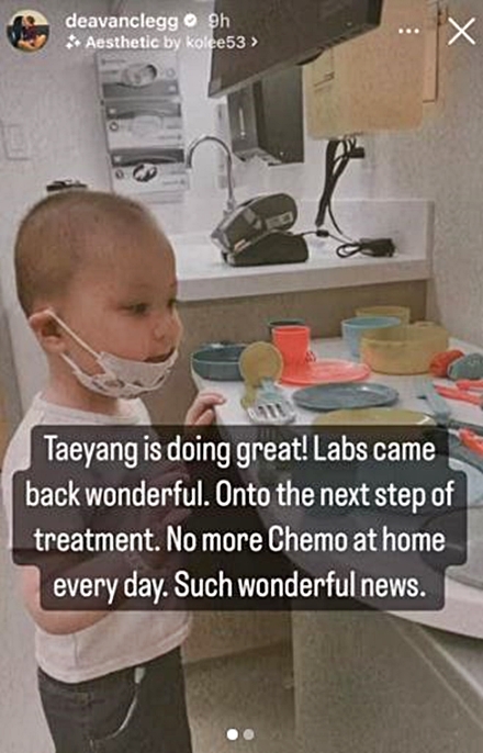 Taeyang doing better