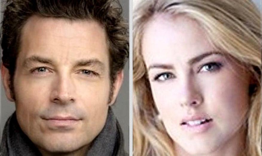 Brennan Elliott and Amanda Schull in Marry Go Round on Hallmark