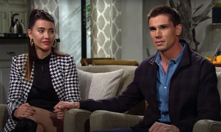 The Bold And The Beautiful: John Finn Finnegan (Tanner Novlan) Steffy Forrester (Jacqueline MacInnes Wood)