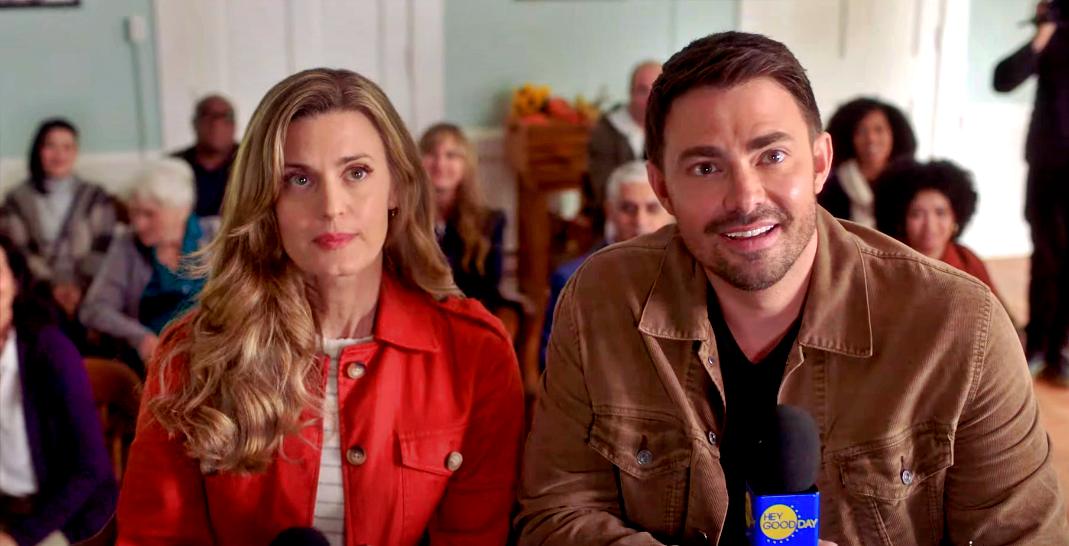 Brooke D'Orsay and Jonathan Bennett in Wedding of a Lifetime on Hallmark