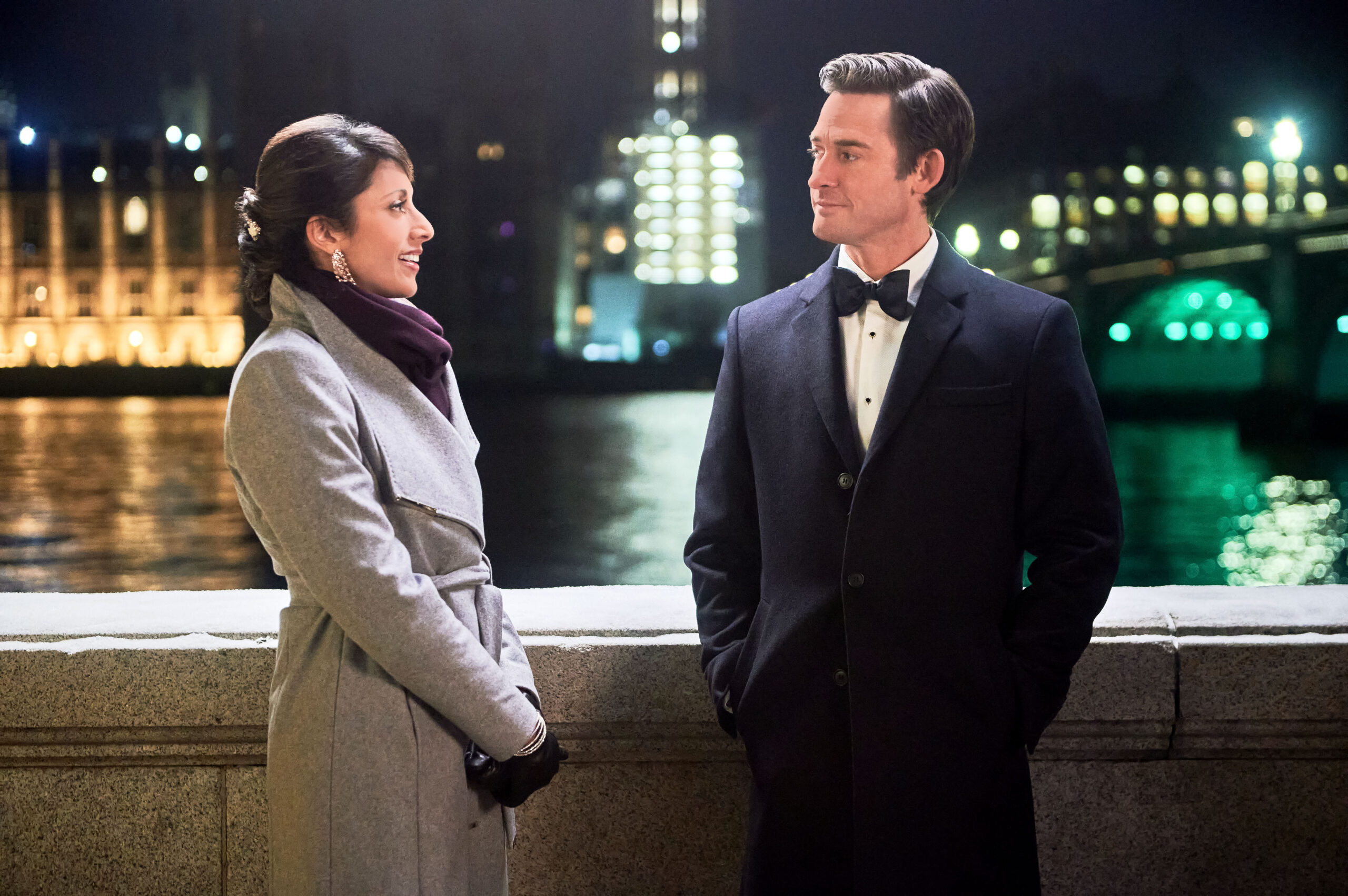 Reshma Shetty, Will Kemp in Jolly Good Christmas on Hallmark Channel