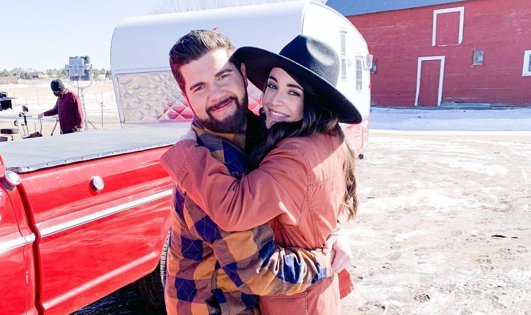 Real-Life couple Daniela Bobadilla & Beau Wirick in The Happy Camper on UPtv.