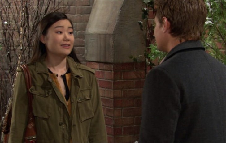 Days Of Our Lives - Johnny DiMera (Carson Boatman) Wendy Shin (Victoria Grace) 