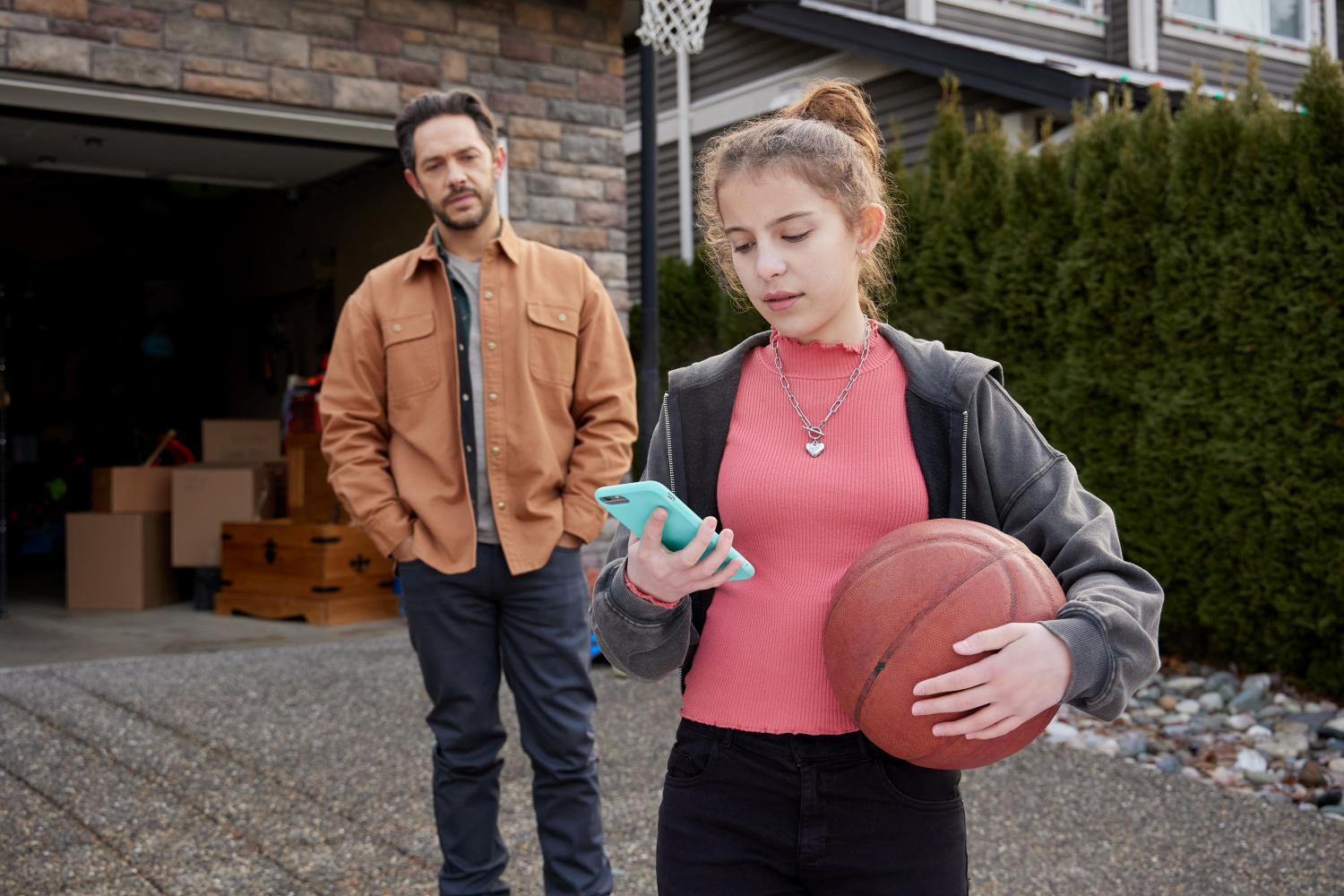Michael Rady and Erica Tremblay in Unexpected Grace on Hallmark Movies & Mysteries