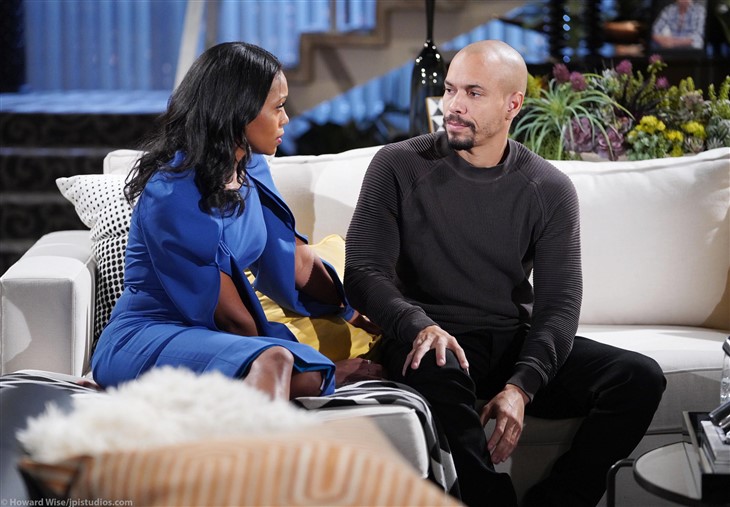 Young And The Restless: Devon Hamilton (Bryton James) Amanda Sinclair (Mishael Morgan) 