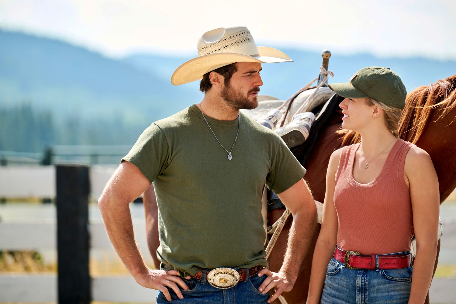 Beau Mirchoff as Cash McMurray in Ride on Hallmark Channel