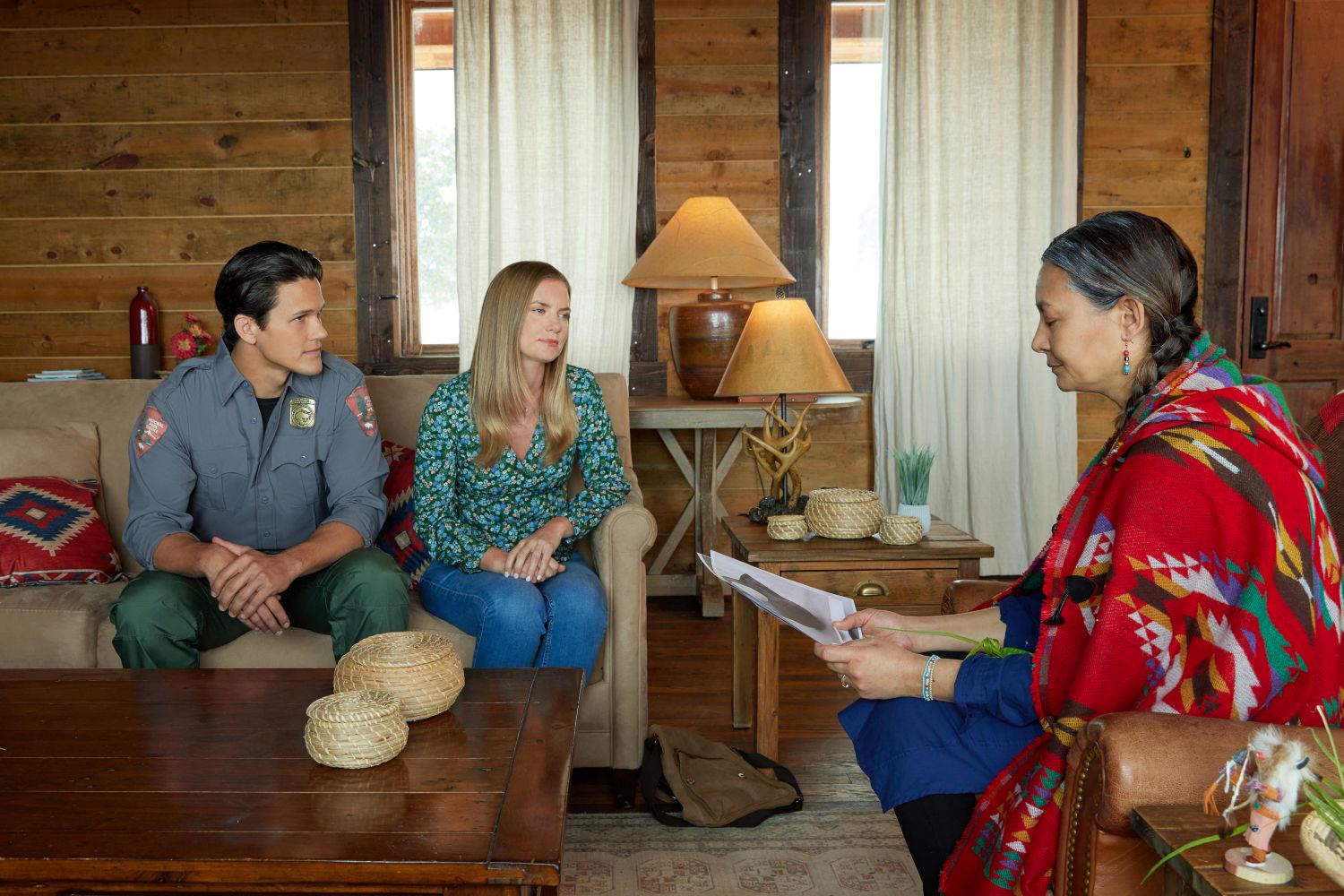 Cindy Busby and David Gridley in Love in Zion National: A National Park Romance on Hallmark Channel