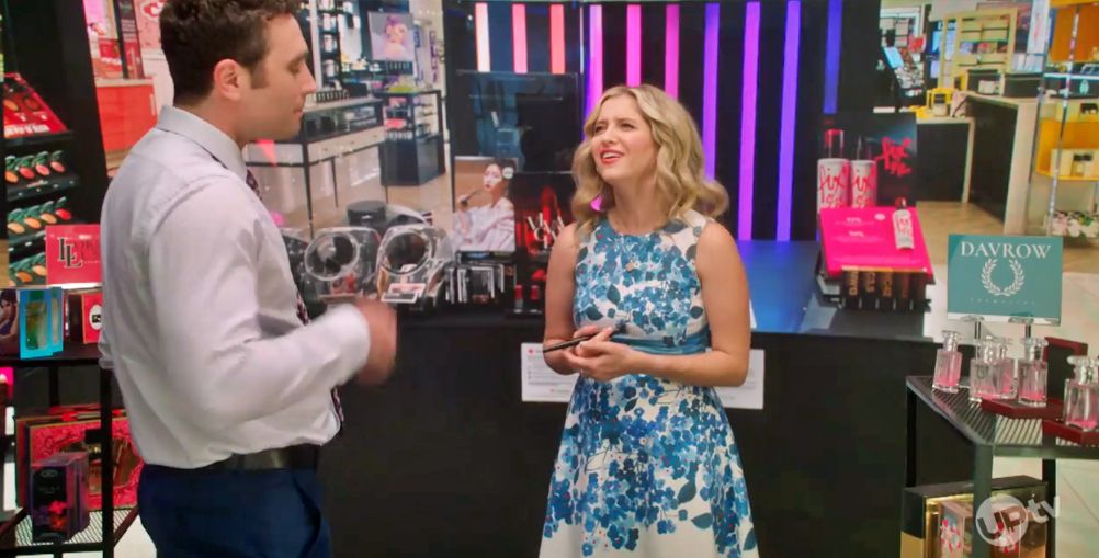 Margie Mays and Alex Trumble in Lucky Hearts on UPtv