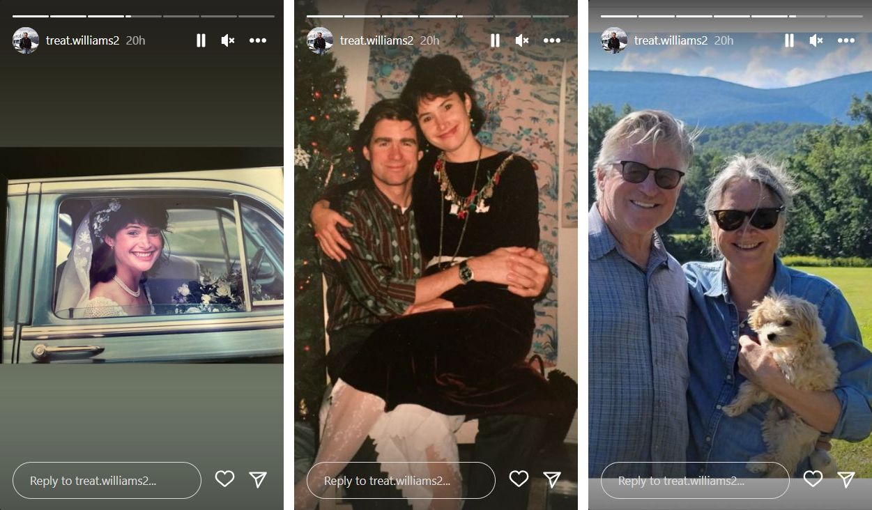 Throwback images of Treat Williams and Pamela Van Sant