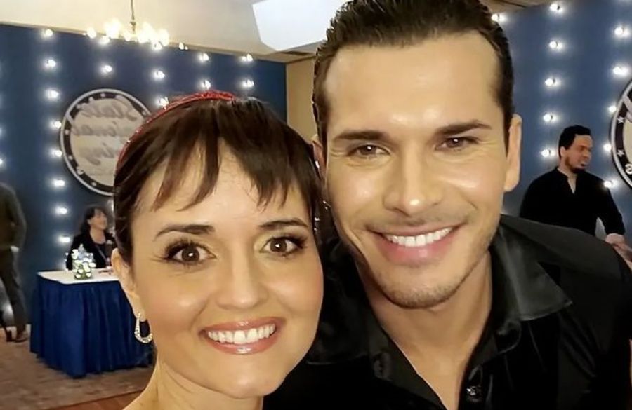 Gleb Savchenko and Danica McKellar in Swing for Romanca on Great American Family