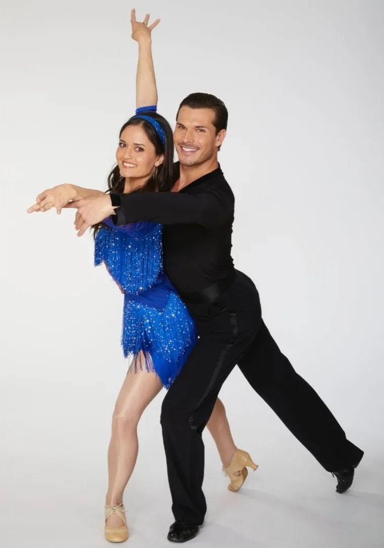 Gleb Savchenko and Danica McKellar in Swing for Romanca on Great American Family