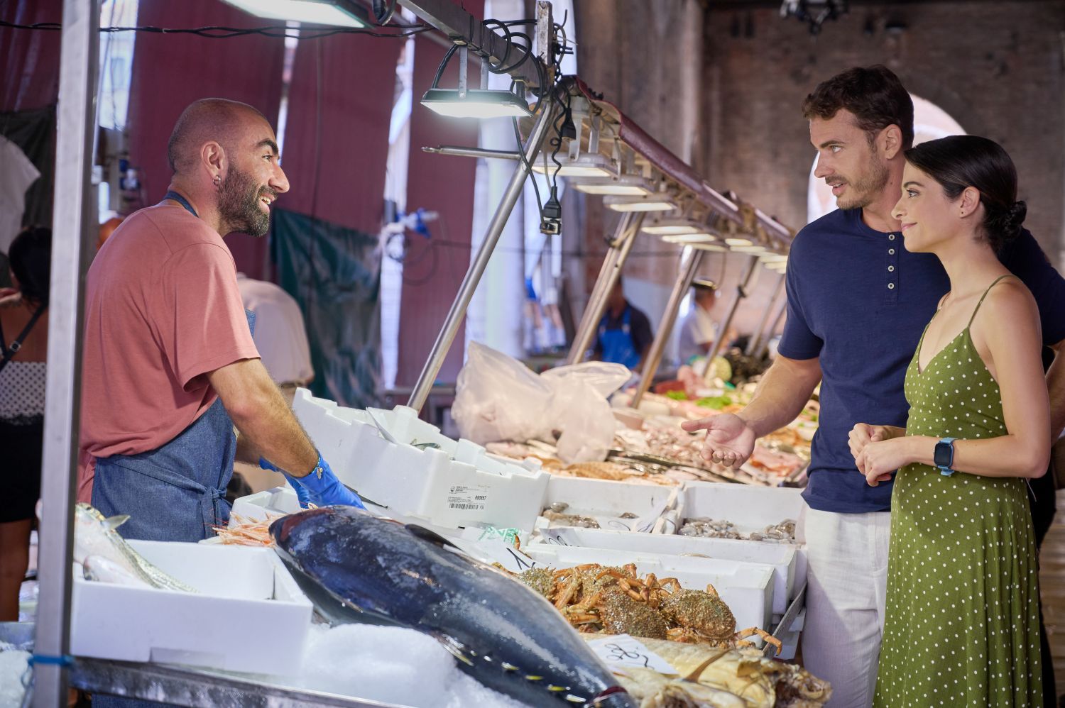 Stephanie Leonidas and Raniero Monaco Di Lapio in A Very Venice Romance on Hallmark Channel