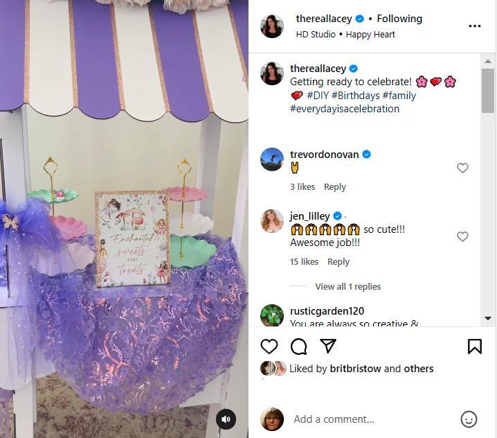 Lacey Chabert prepares for Julia's 7th birthday