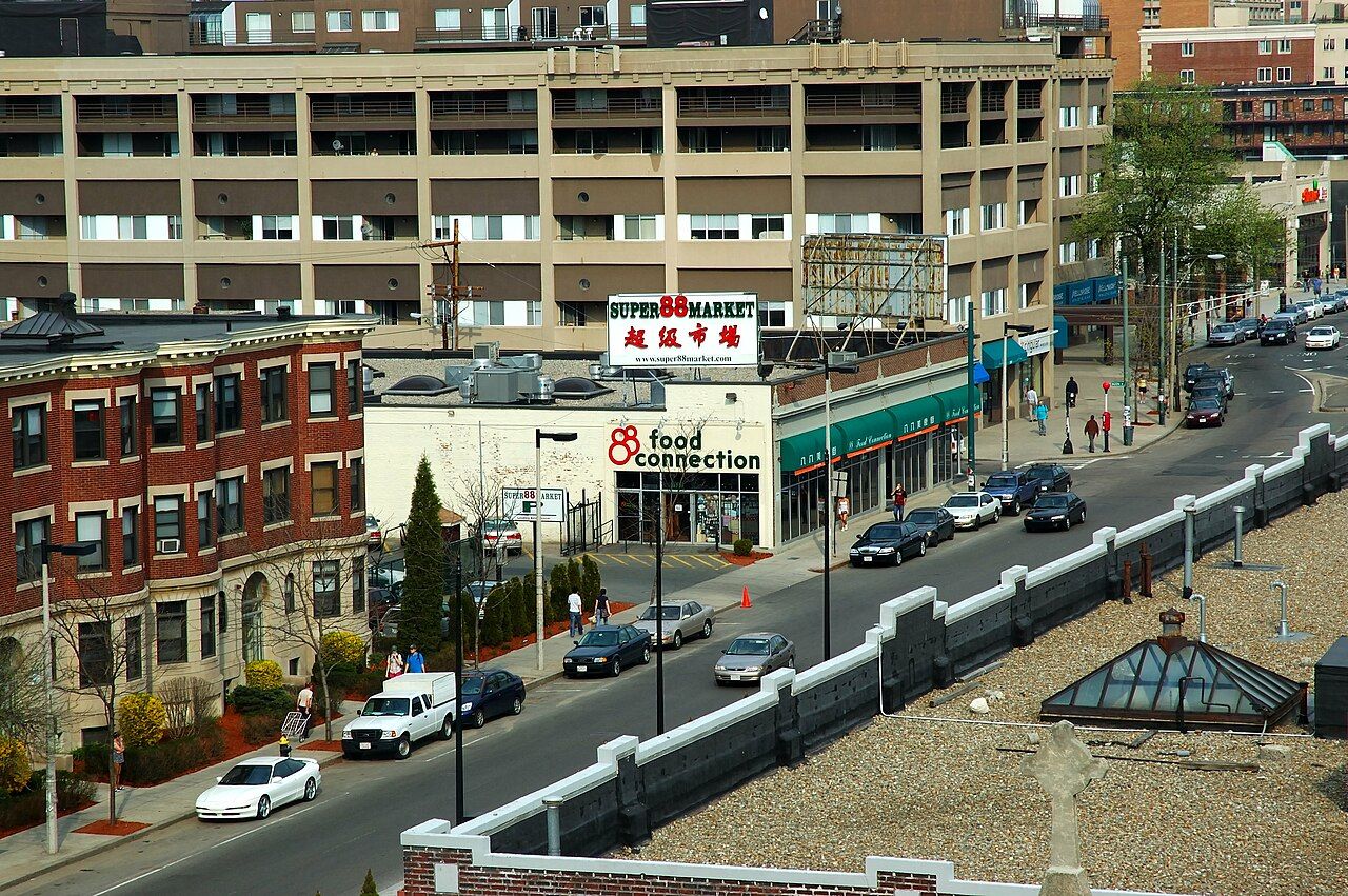 Allston Christmas - view of Allston Village, Boston