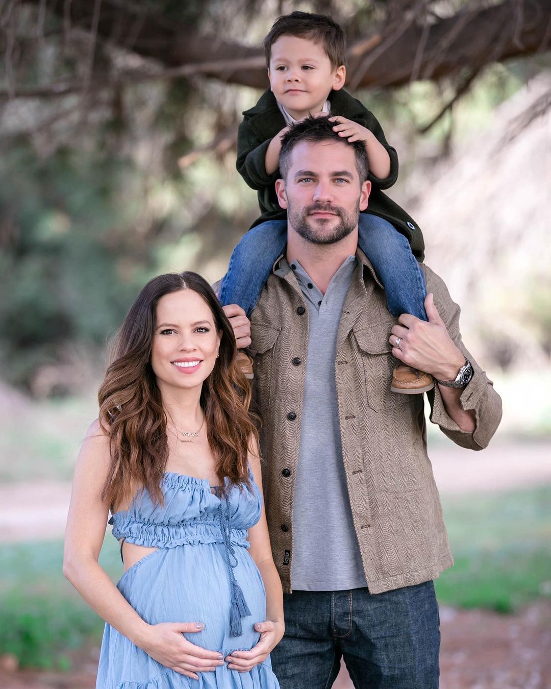 Hallmark star Brant Daugherty, his wife Kim, and Wilder