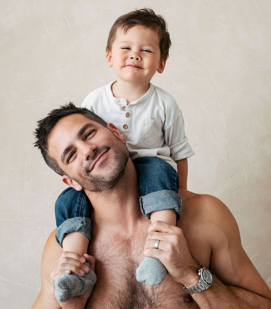 Hallmark star Brant Daugherty with his son, Wilder