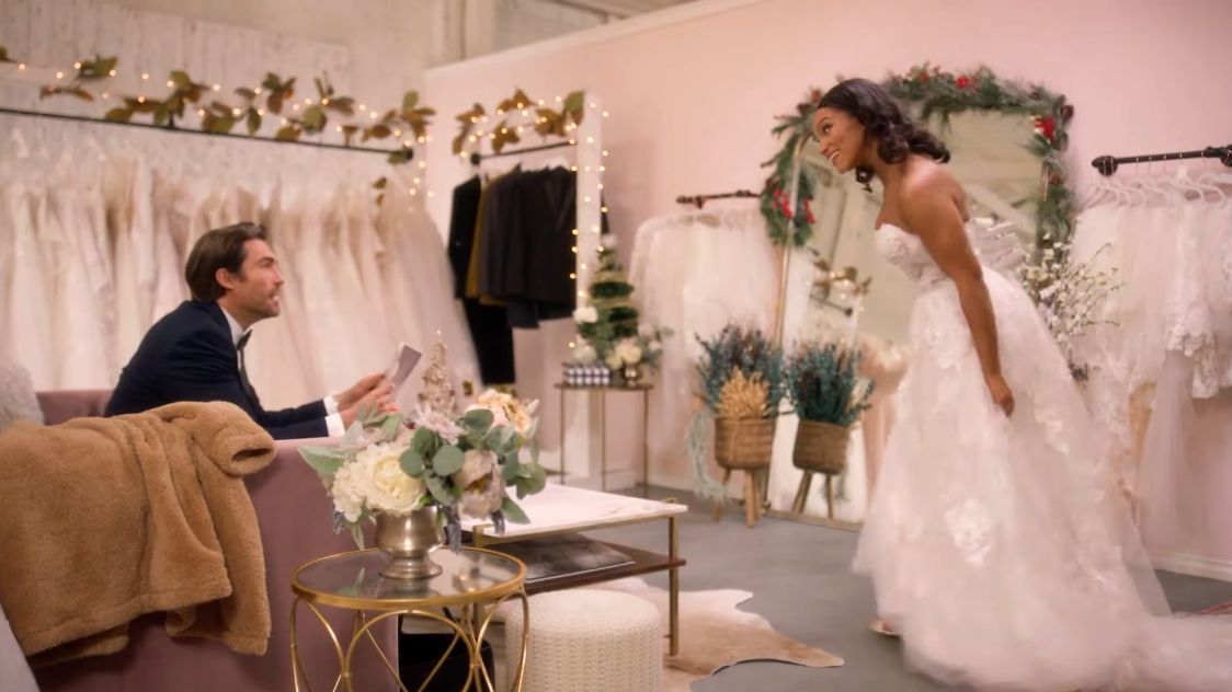 Mary Antonini and Peter Porte in Yuletide The Knot on UPtv