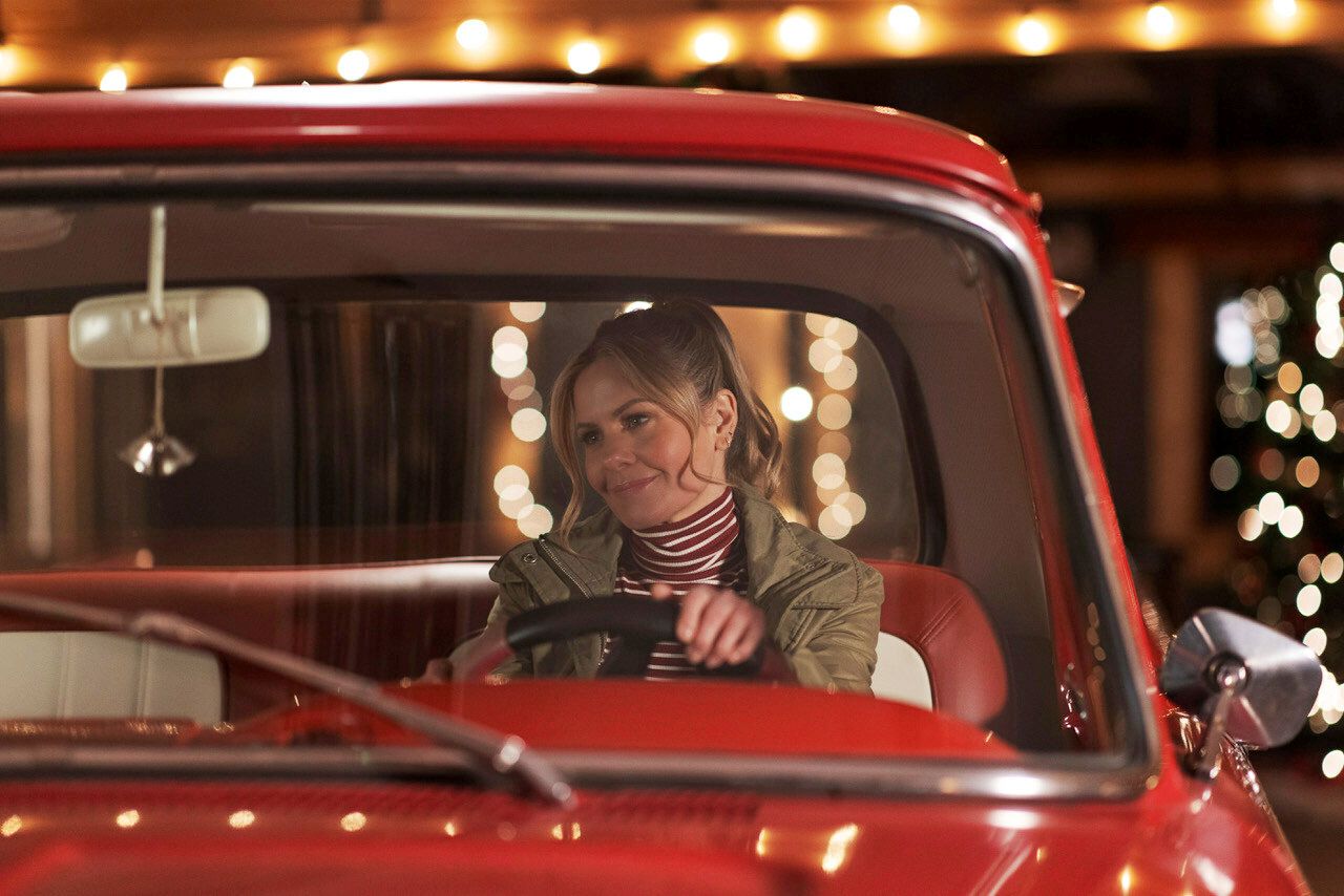 Candace Cameron Bure and Eric Johnson star in A Christmas Less Traveled on Great American Media