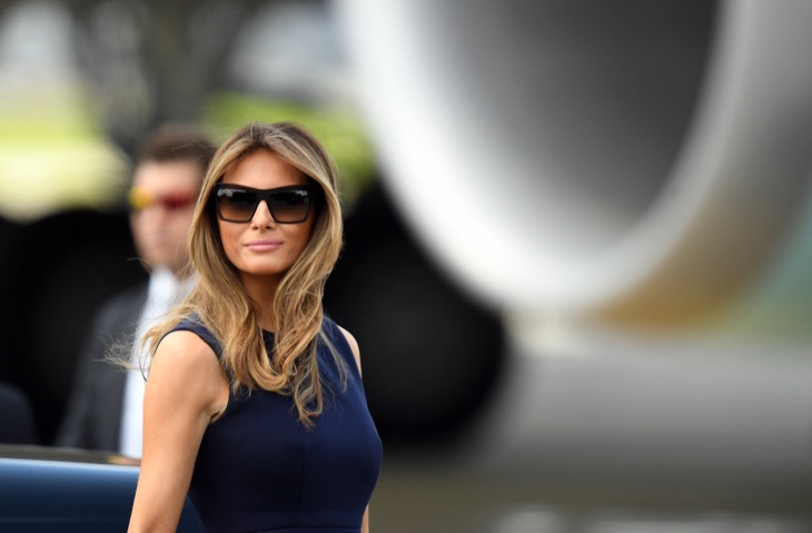 Melania Trump Keeps Her Distance At Mar-A-Lago Bash