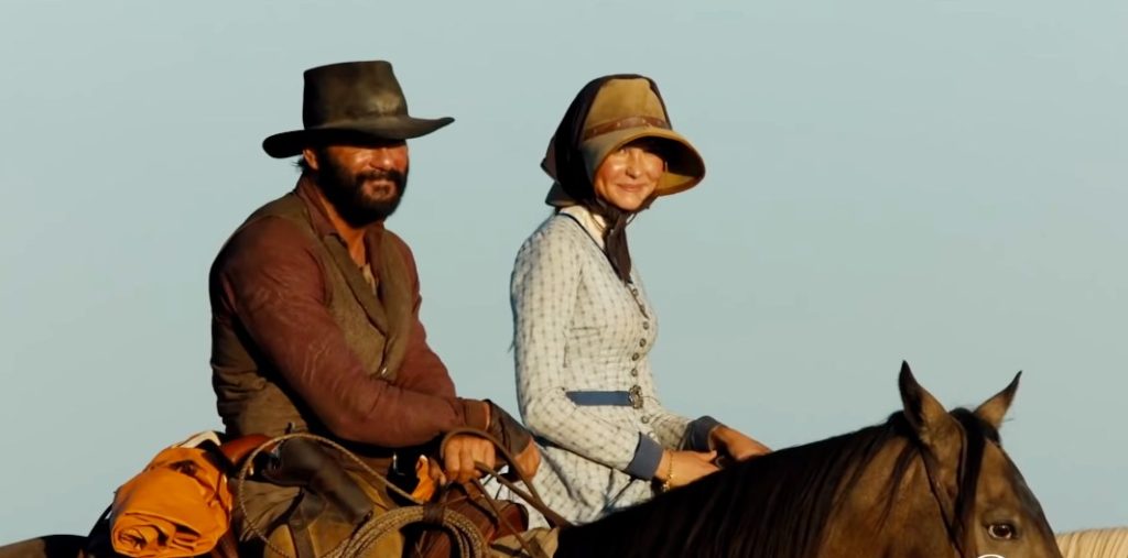 Faith Hill and Tim McGraw of 1883 