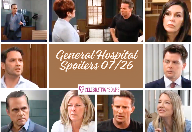 General Hospital Spoilers Friday, July 26: Sonny Explodes, Kristina Blindsided, Jason's Plan, Dante Suspicious