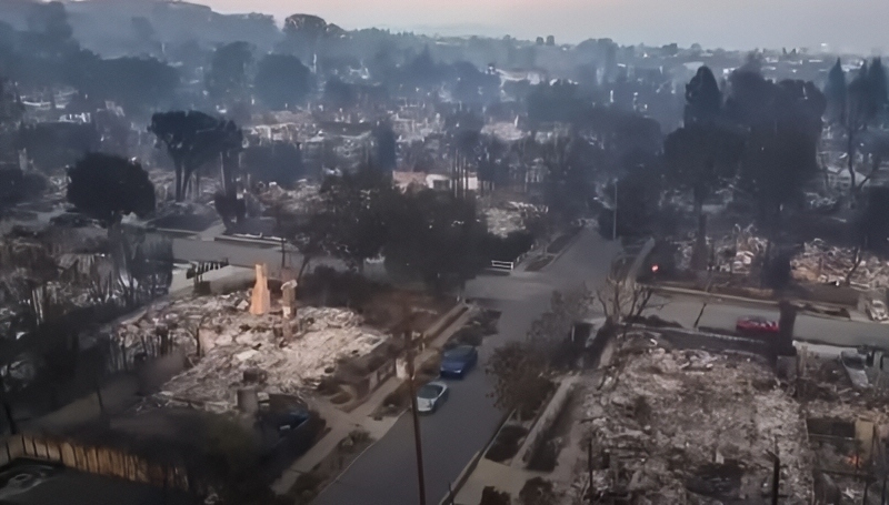 Devastation Caused By LA Fires - BBC News - YouTube