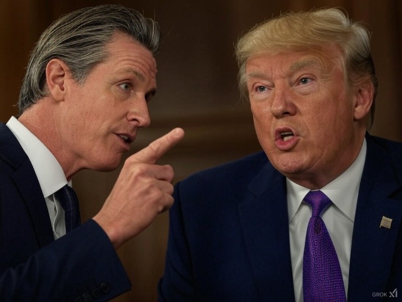 Gavin Newsom Is Pointing His Finger At Donald Trump For This