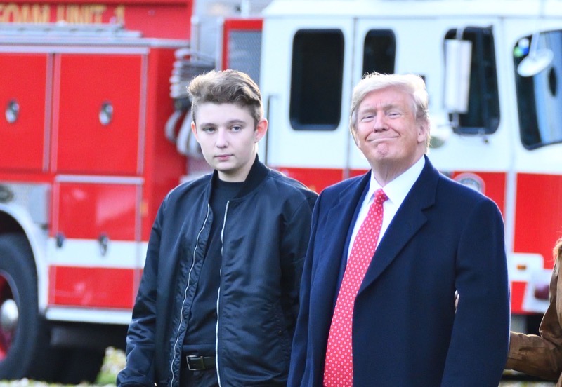 Donald Trump Gives Barron Trump Credit For Helping Him With The Presidency&nbsp;