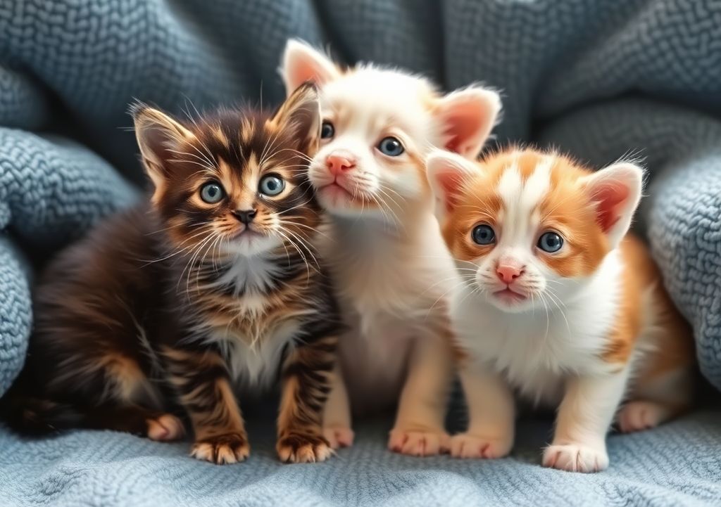 Three kittens