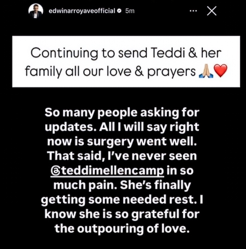 A Message Of Support For Teddi - Instagram