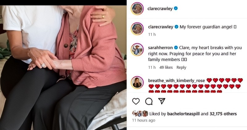 Clare Posted The Loss Of Her Mom - Instagram
