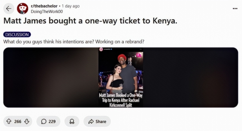 Fans discuss Matt in Kenya - Reddit
