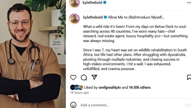 Kyle Changes His Career - Instagram