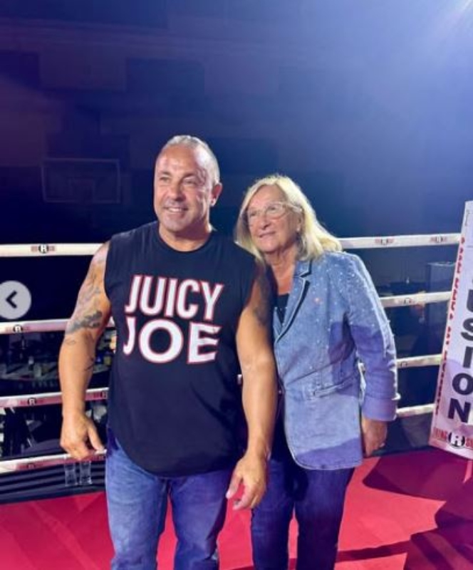 Photo from the ringside of Joe's boxing match- Instagram