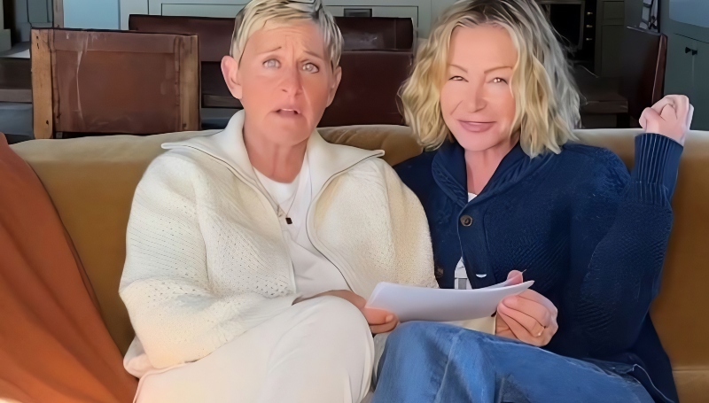 The Ellen Show Host Ellen DeGeneres and Portia di Rossie - YouTube