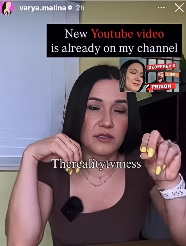Varya posts video about poor prison services - IG Via Instagram Via Reality TV Mess