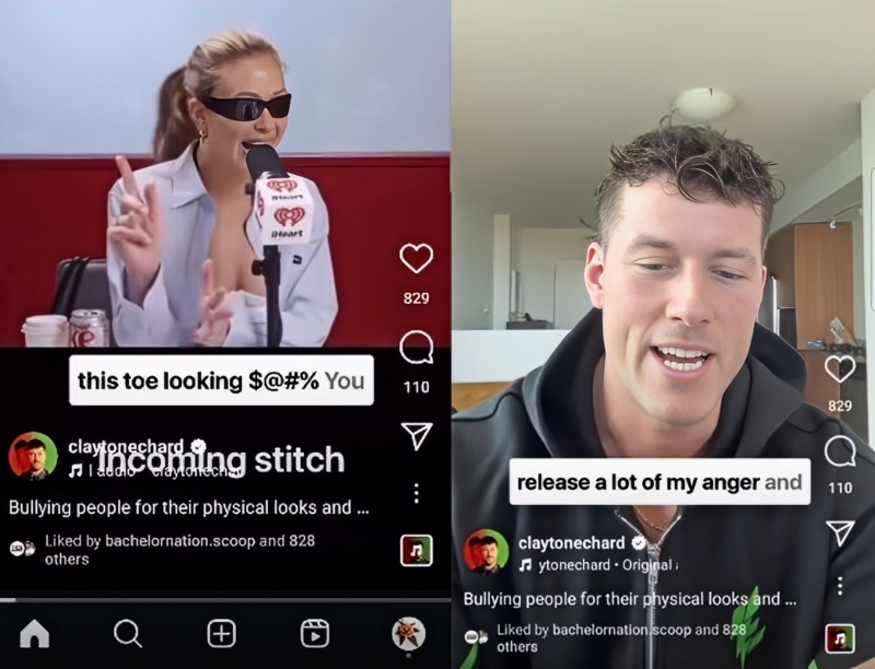 Gabby Disses Clayton who responds - Via Reddit