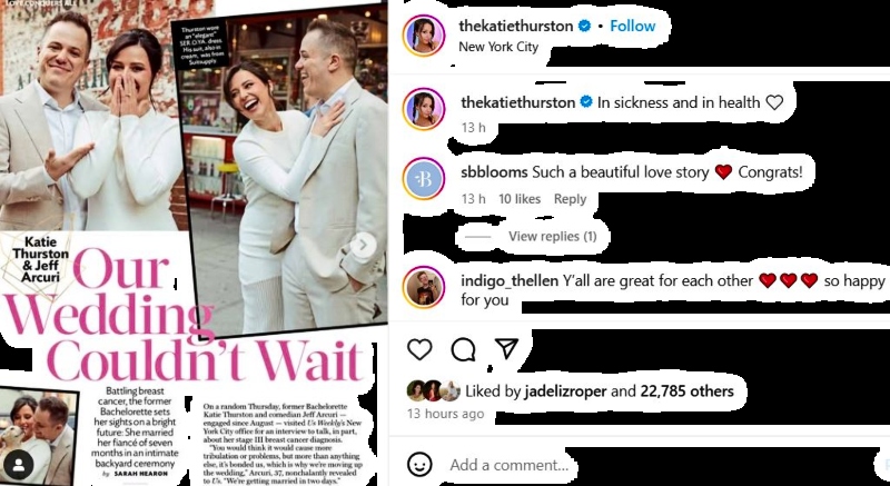 Katie Married Jeff - Life Is Precious - Instagram